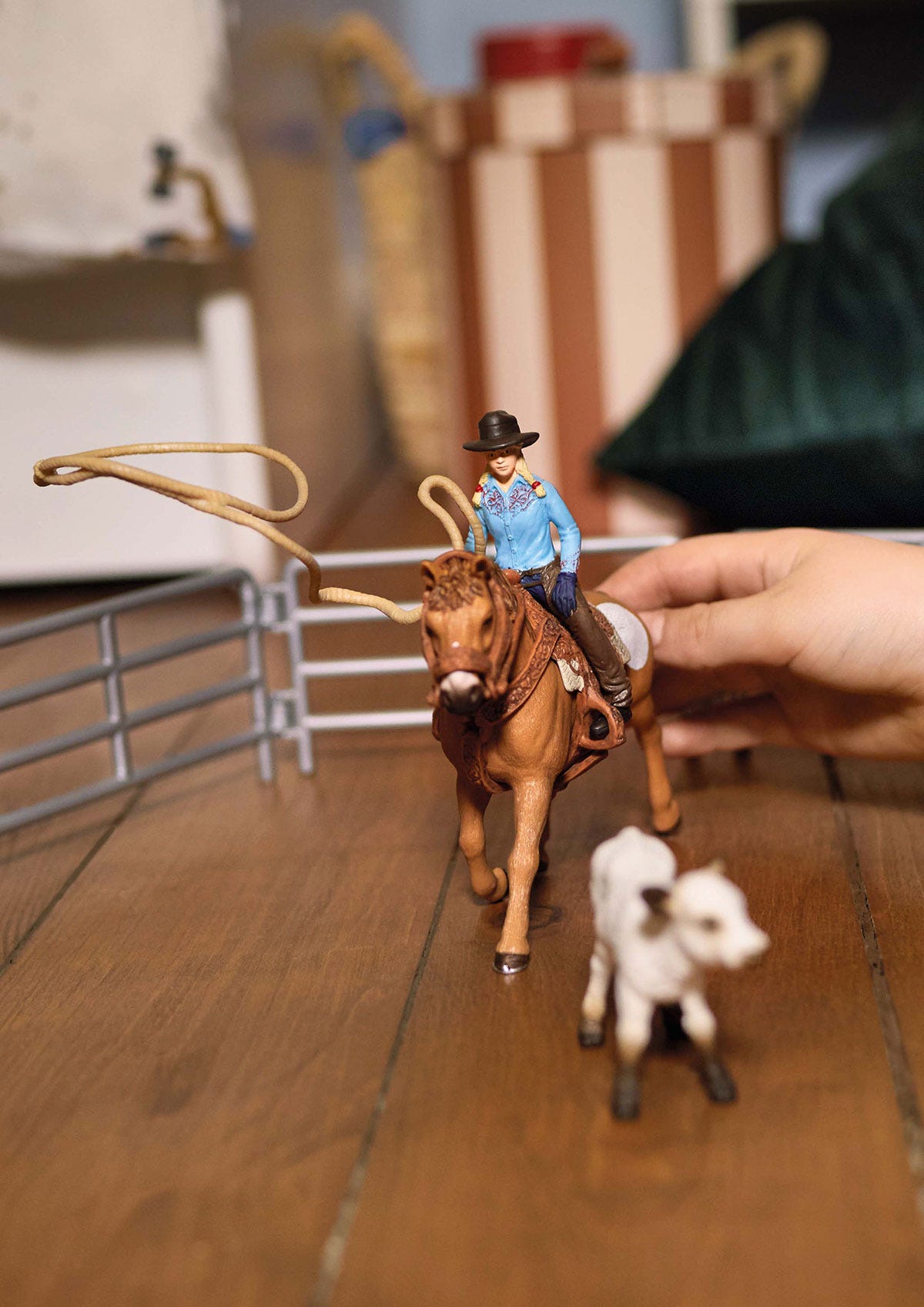 Cowgirl Team Roping Fun