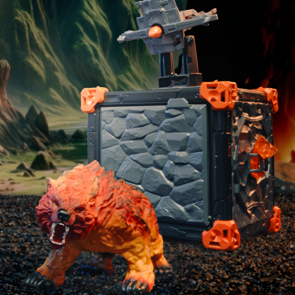 BattleCave lávového medvěda